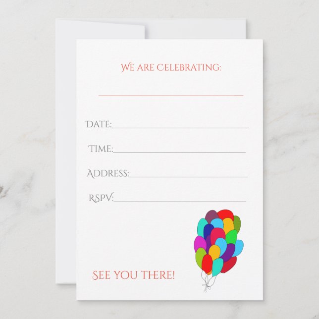 Toutes les invitations à l'événement (Dos)