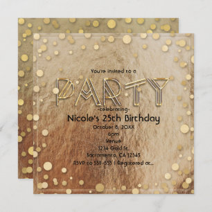 Toutes les invitations au Glam Faux Foil Confetti 