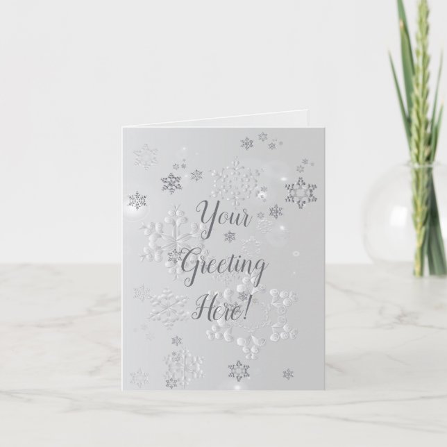 Toutes les occasions carte de flocon de neige (Devant)