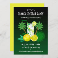 Toutes les occasions Summer Cocktails Invitation