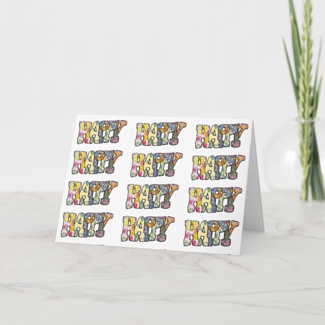 Toutes sortes de joyeuses cartes d'anniversaire (Devant)