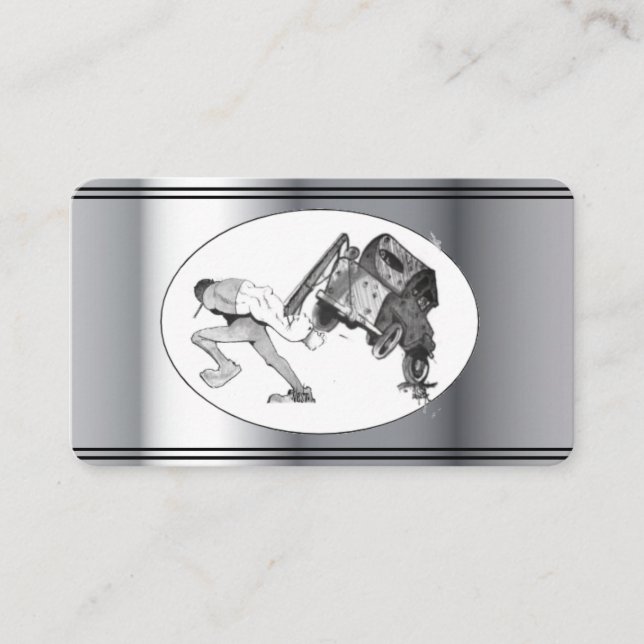 Tow Truck dessin carte de visite automatique (Devant)