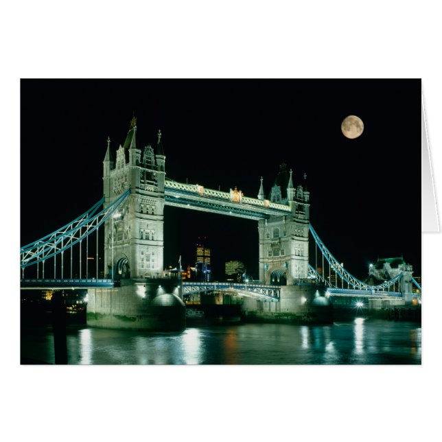 Tower Bridge la nuit, Londres, Angleterre (Devant horizontal)