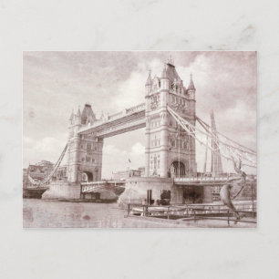 Tower Bridge London UK Carte postale Vintage