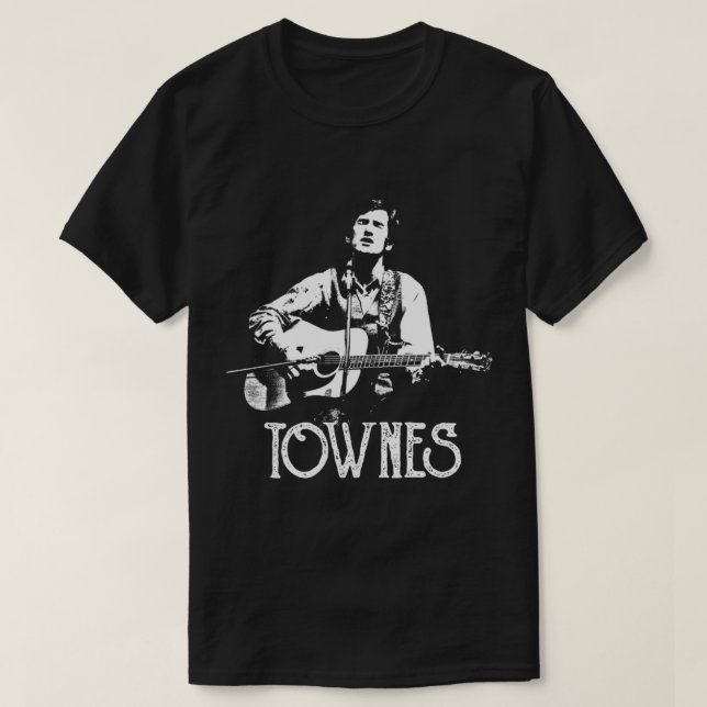 Townes Van Zandt - White Stencil Essential T-Shirt (Design devant)