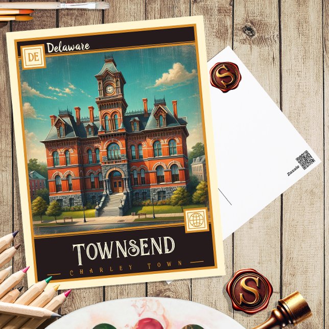 Townsend, Delaware | Carte postale ancienne (Créateur téléchargé)