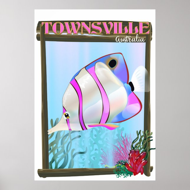 Townsville Australie Affiche de voyage pour les po (Devant)