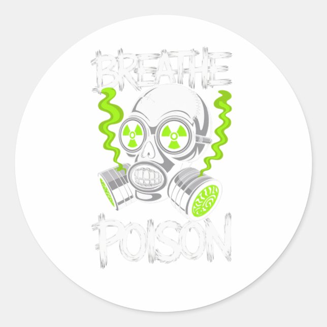 Toxic Skull Drifter Sticker  (Devant)