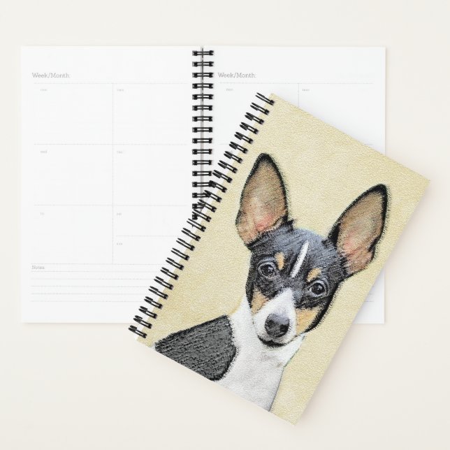 Toy Fox Terrier Peinture - Cute Original Chien Art (Devant avec enveloppe)