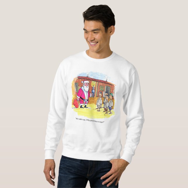 Toy Makers homme blanc sweatshirt (Devant entier)