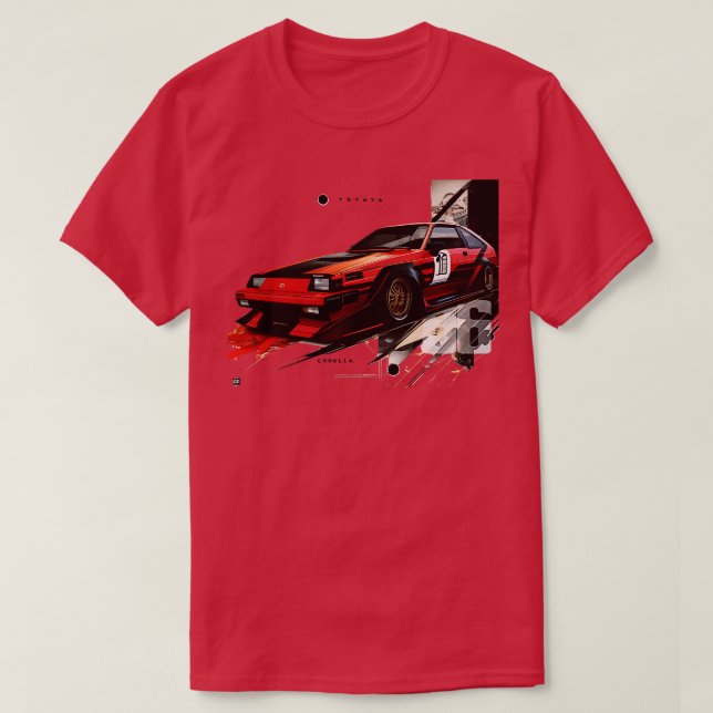toyota corolla ae 86 rouge TShirt (Design devant)
