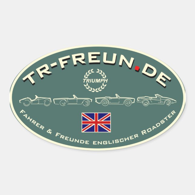 TR-Freun.de Autocollants ovale (Devant)