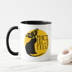 Trace ou traitement Chat noir Halloween Mug