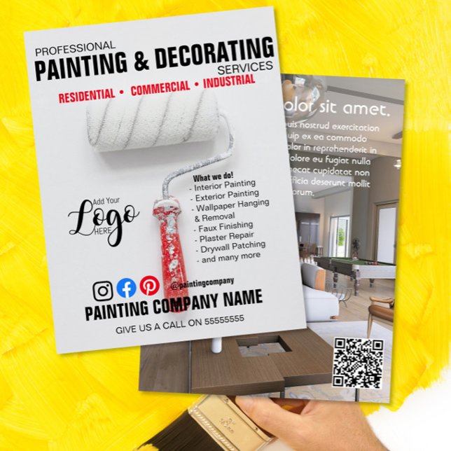 tract flyer de PEINTURE & DÉCORATION (Créateur téléchargé)