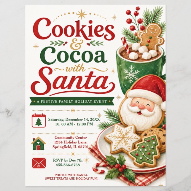Tract Père Noël & Cookies et Cacao (Devant)