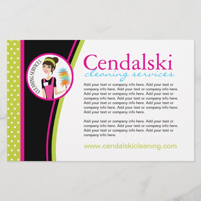 Tract publicitaire de service de nettoyage (Devant)