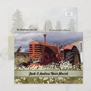 Tracteur agricole vintage Nouvelle adresse Cartes 