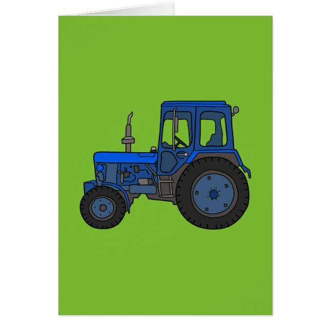 Tracteur bleu (Devant)
