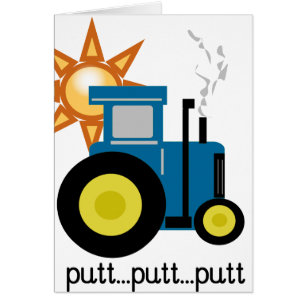 Tracteur bleu de putt de putt