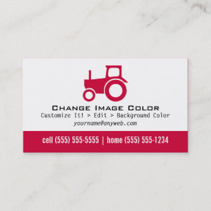 Tracteur - carte de visite personnel