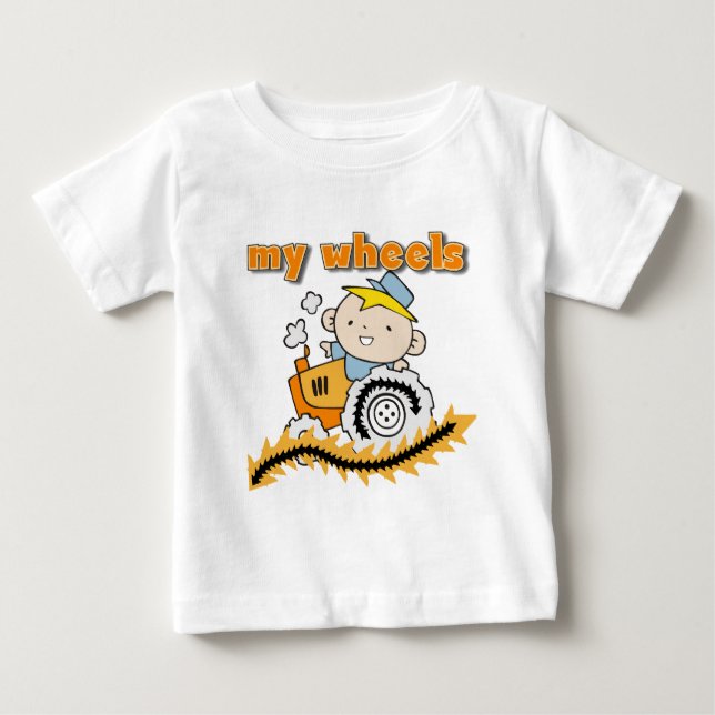 Tracteur mes T-shirts et cadeaux de roues (Devant)