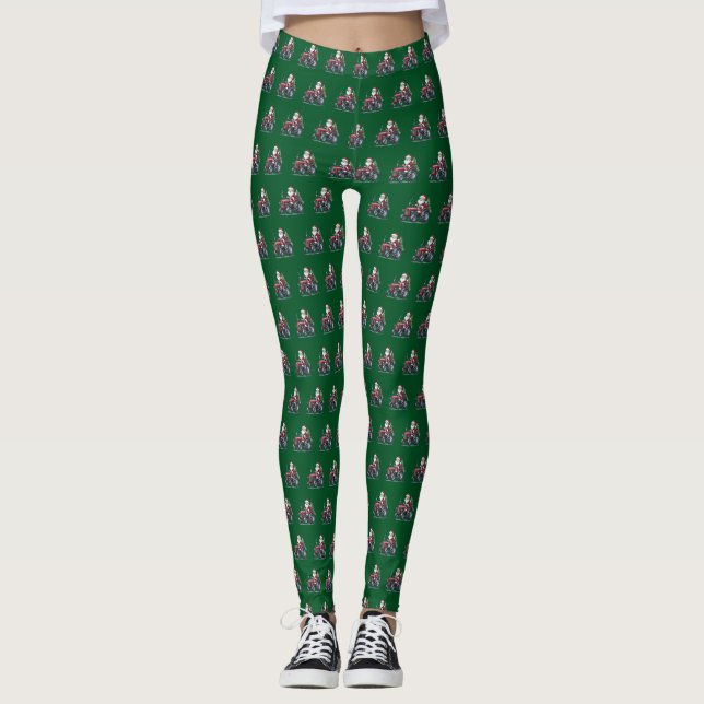 Tracteur Père Noël Leggings (Devant)