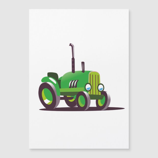 Tracteur vert mignon (Devant)