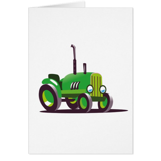 Tracteur vert mou (Devant)