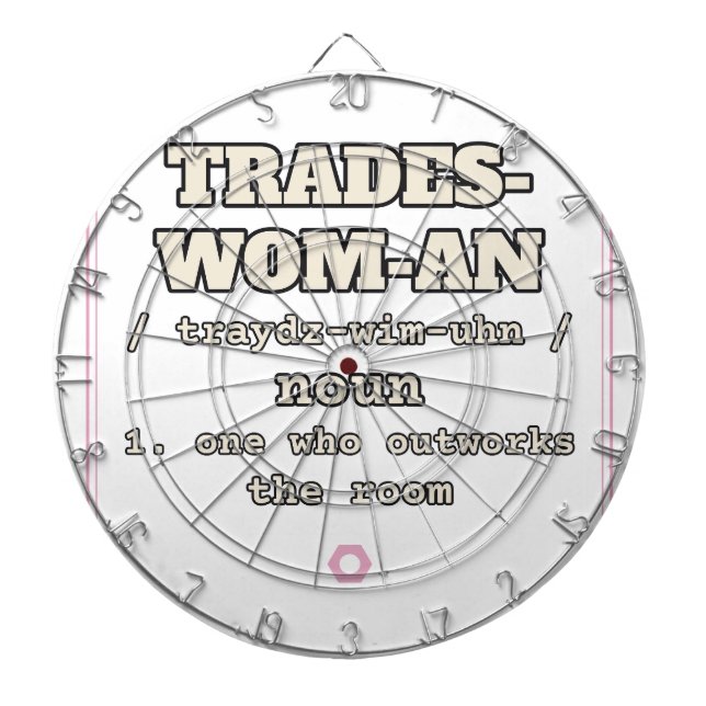 Trades-Wom-An — Cible de fléchettes (Devant)