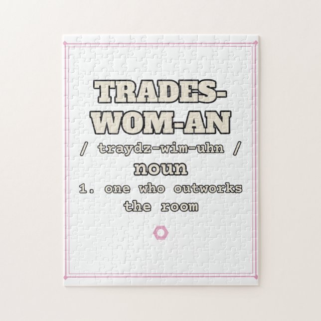 Trades-Wom-An — Puzzle (Vertical)