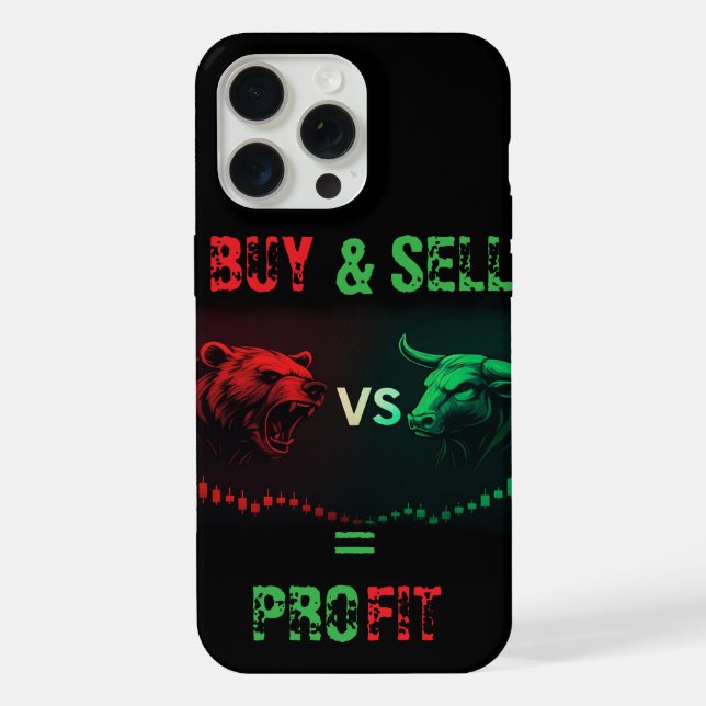 Trading Edge : Slim Trader iPhone 15 pro max Coque (Verso)