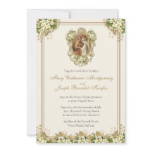 Traditional Latin Mass Catholic Nuptial Invitation
