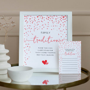 Traditions familiales Carte Baby shower Jeu