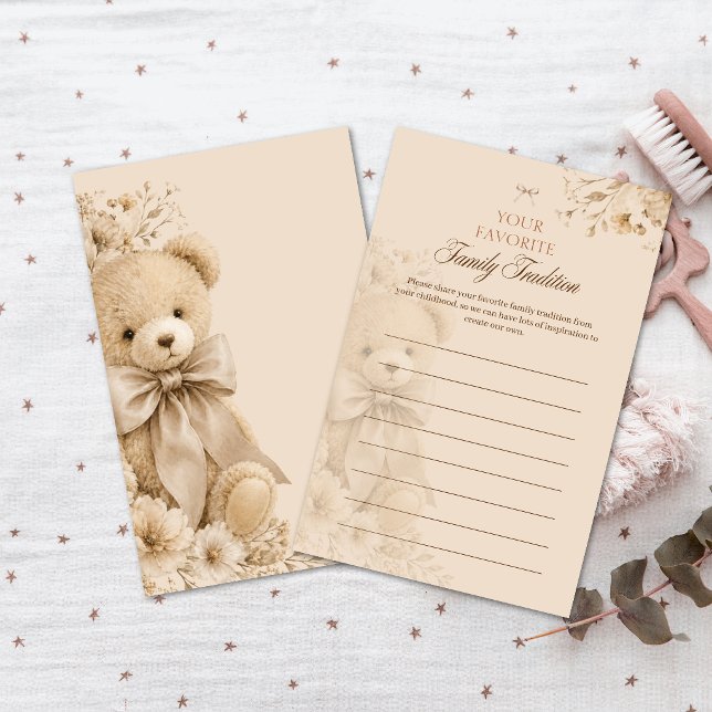 Traditions familiales de fête de bébé florale neut (Créateur téléchargé)