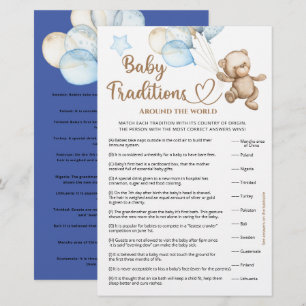 Traditions pour bébés Baby shower pour ours en pel