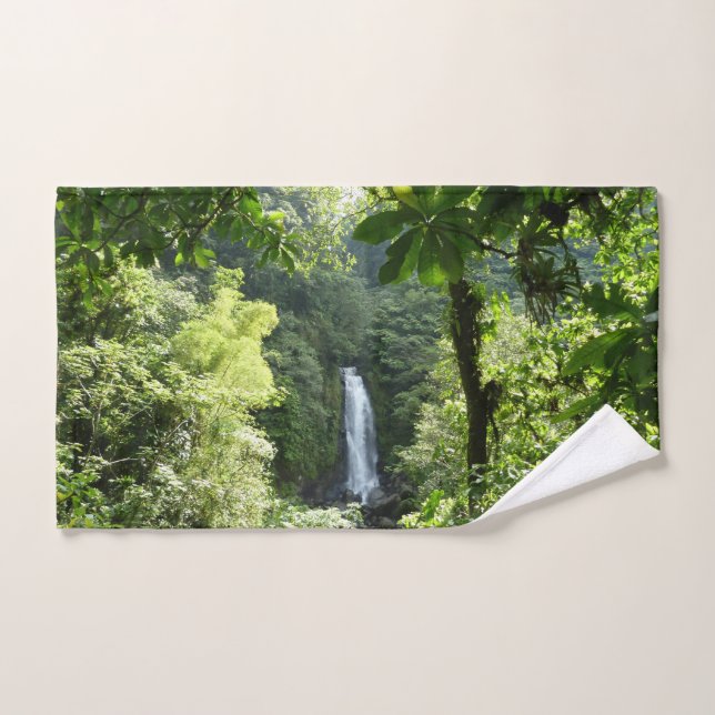 Trafalgar Falls Tropical Rainforest Photographie (Serviette à main)