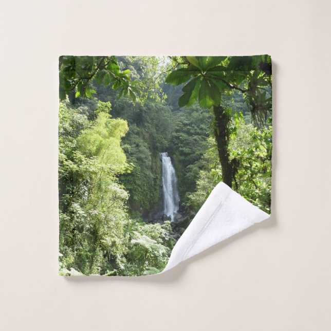 Trafalgar Falls Tropical Rainforest Photographie (Gant de toilette)