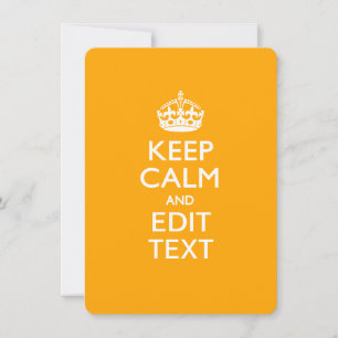 Traffic Yellow Background Keep Calm And Your Text
