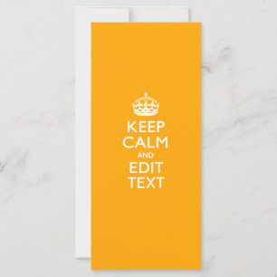 Traffic Yellow Background Keep Calm And Your Text