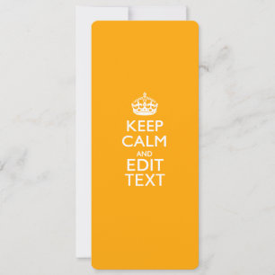 Traffic Yellow Background Keep Calm And Your Text