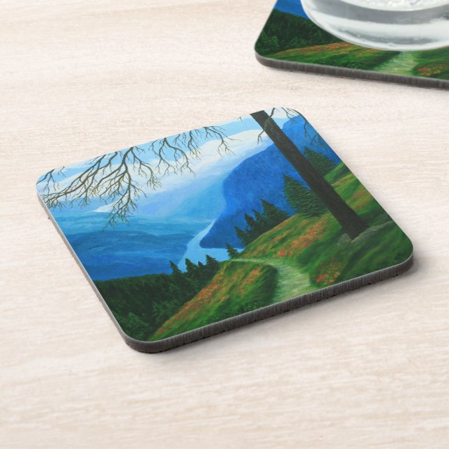 Trail à travers le dessous de verre des montagnes  (Côté gauche)
