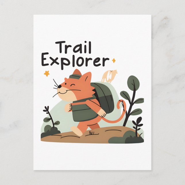 Trail Explorer Cat - Carte postale (Devant)