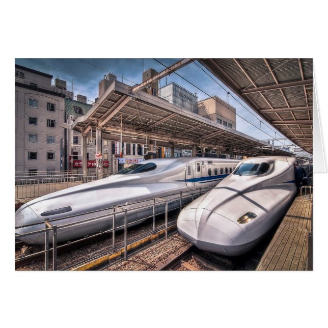 Train à balles japonais à la gare de Tokyo (Devant horizontal)