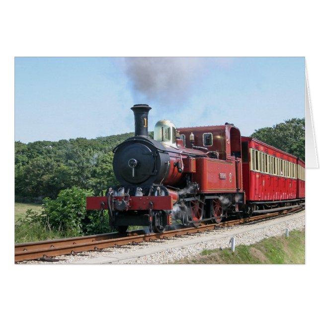 Train à vapeur à Castletown Isle of Man (Devant Horizontal)