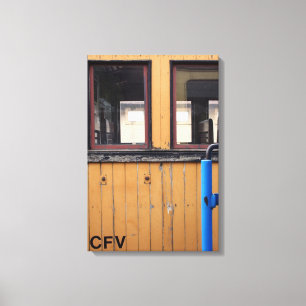 Train à vapeur Le Mastrou Toile en Wagon Jaune