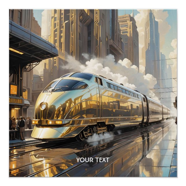 Train Art Déco Imaginaire (Devant)