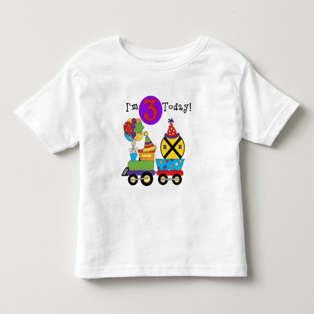 Train d'anniversaire 3e Anniversaire Tshirts et ca (Devant)
