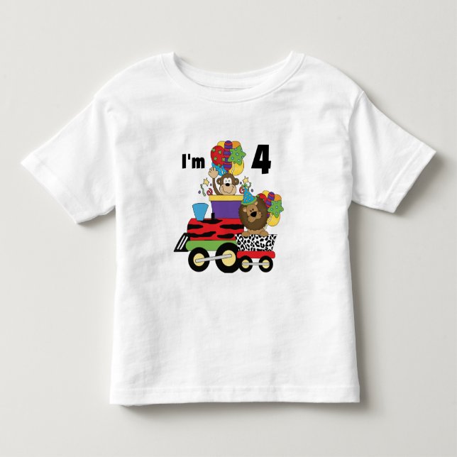 Train de la Jungle 4ème Anniversaire Tshirts et ca (Devant)