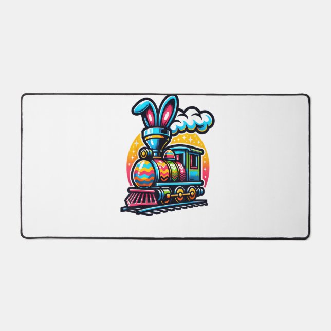 Train de Lapin Chemin de Fer Œuf de Pâques Enfants (Recto)