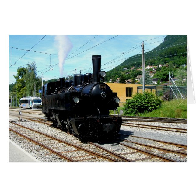 Train de vapeur chez Blonay (Devant horizontal)